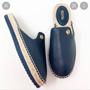michael kors black espadrilles mules